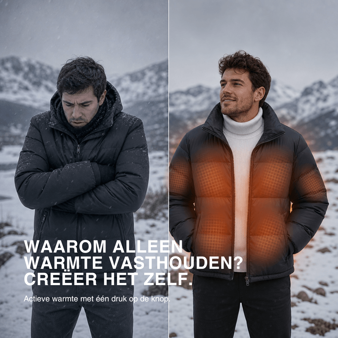 Verwarmde winterjas – 6 verwarmingszones, waterdicht en extra warm voor dames en heren.