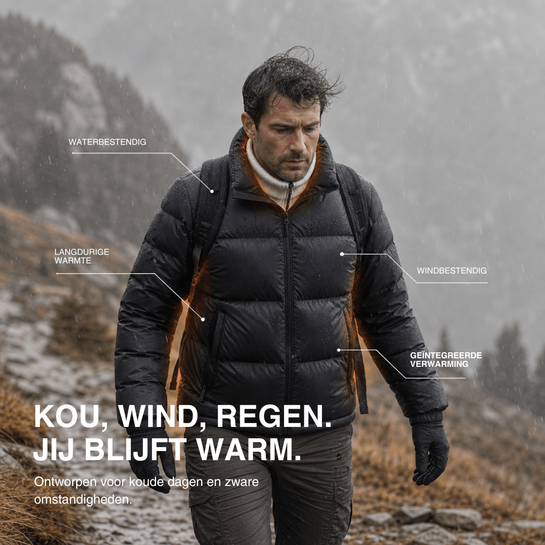 Verwarmde winterjas – 6 verwarmingszones, waterdicht en extra warm voor dames en heren.