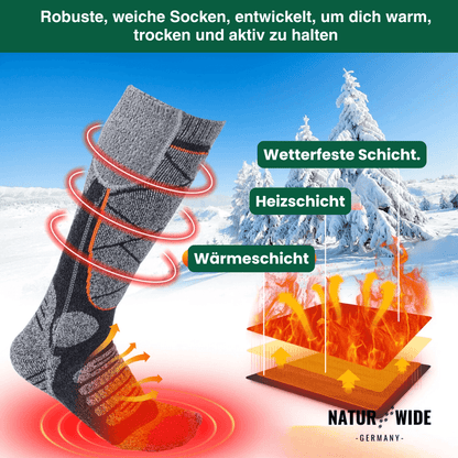 Beheizte Socken – Perfekt für Ski, Outdoor & Winter
