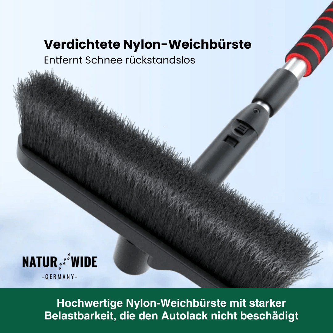 Teleskop Schneeschaufel & Eiskratzer – 2-in-1 Schneebürste