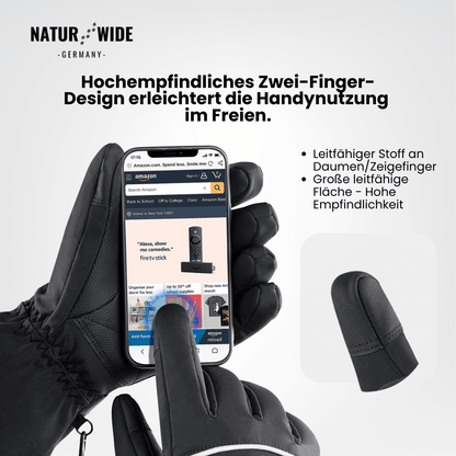 Beheizte Handschuhe – 3 Heizstufen, wasserdicht & winddicht