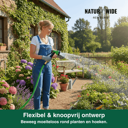 AquaFlex Pro – Flexibele Tuinslang met 7 Sproeifuncties
