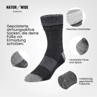 Naturwide Merino Wolle Socken – 3er Set für Damen & Herren