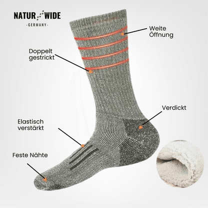 Naturwide Merino Wolle Socken – 3er Set für Damen & Herren
