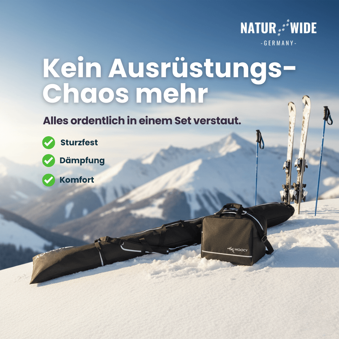 Skitaschen Set 2-teilig – Skisack & Skischuhtasche (200cm)
