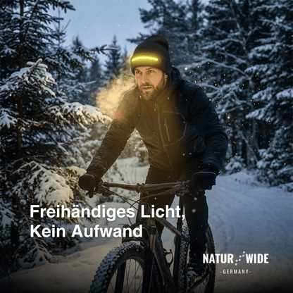 LED Mütze mit Licht – USB wiederaufladbare Unisex Wintermütze