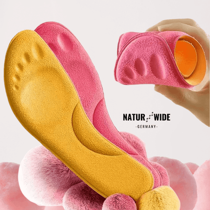 Winter Selbstheizende Thermo-Einlegesohlen – Memory Foam, Fell & extra warm