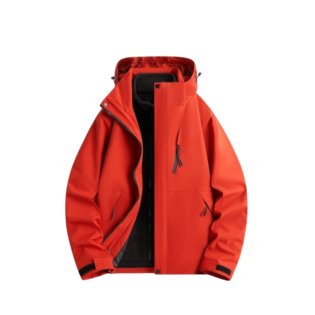 2-in-1 Ultraleichte Regenjacke & Fleecejacke für Frauen – Wind & wasserdicht