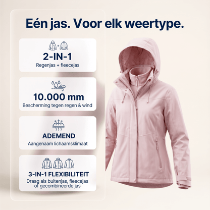 Waterdichte 3-in-1 regenjassen voor dames