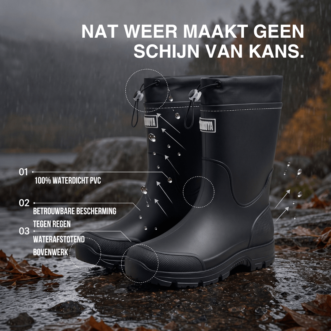 Waterdichte Outdoor Regenlaarzen Unisex - Antislip & Duurzaam PVC