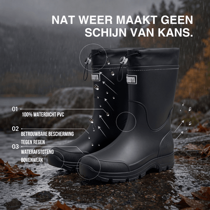 Waterdichte Outdoor Regenlaarzen Unisex - Antislip & Duurzaam PVC