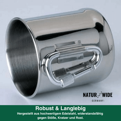 Robuster Edelstahl-Campingbecher