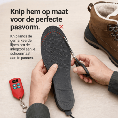 Op Maat Te Knippen USB Elektrisch Verwarmde Schoenzolen
