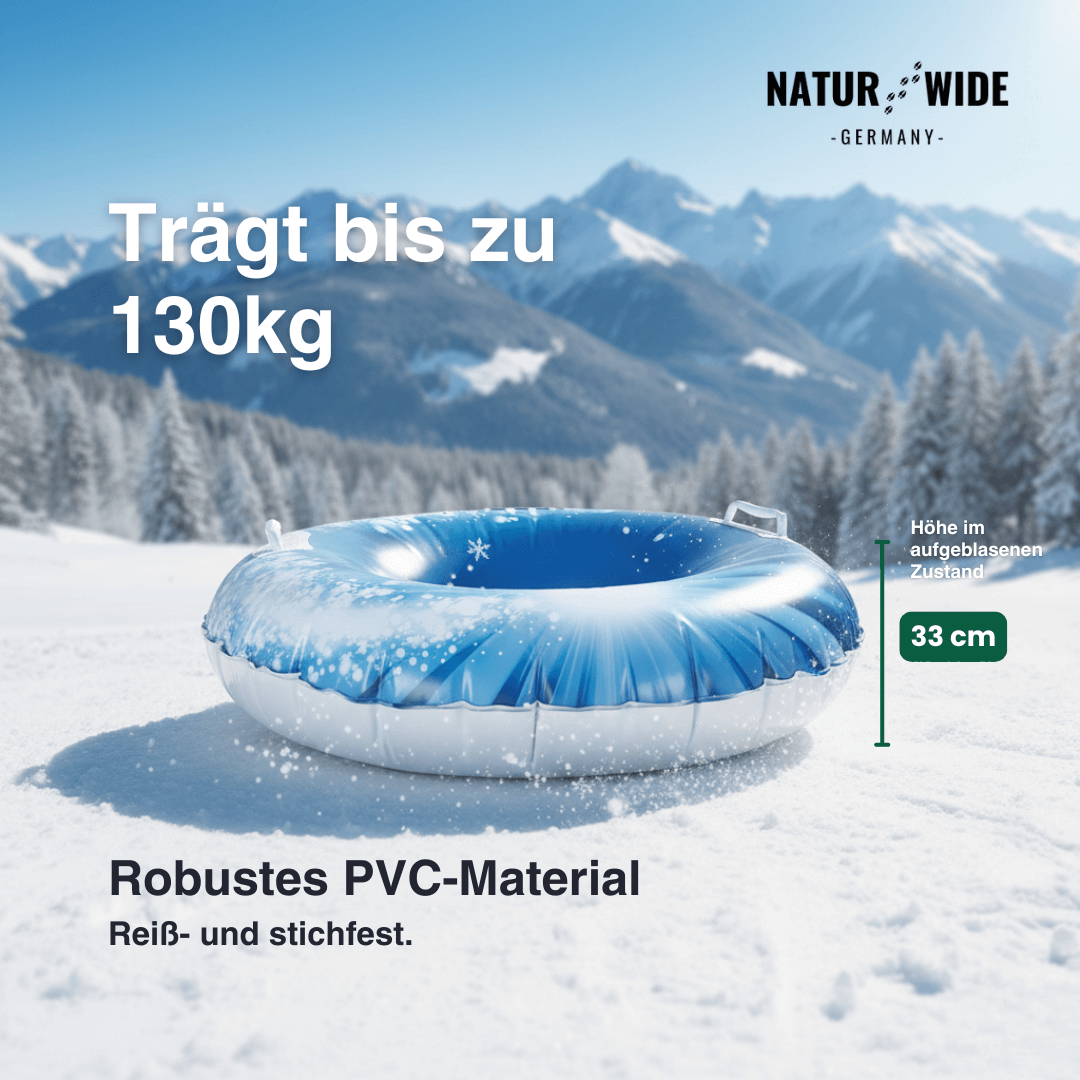 Aufblasbarer Schnee-Reifen – Robuster Winter-Schlitten