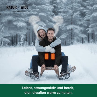 USB Beheizter Hoodie – Unisex Hoodie mit Reißverschluss