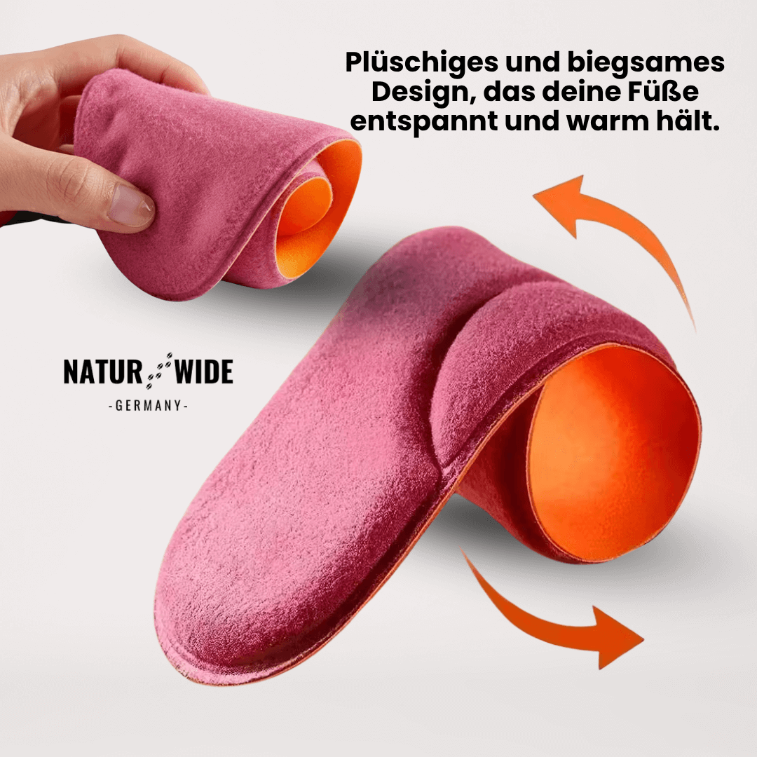 Winter Selbstheizende Thermo-Einlegesohlen – Memory Foam, Fell & extra warm