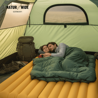 NaturWide Campingmatte 7.6R – Ultraleichte, selbstaufblasende Isomatte mit doppelter Stärke