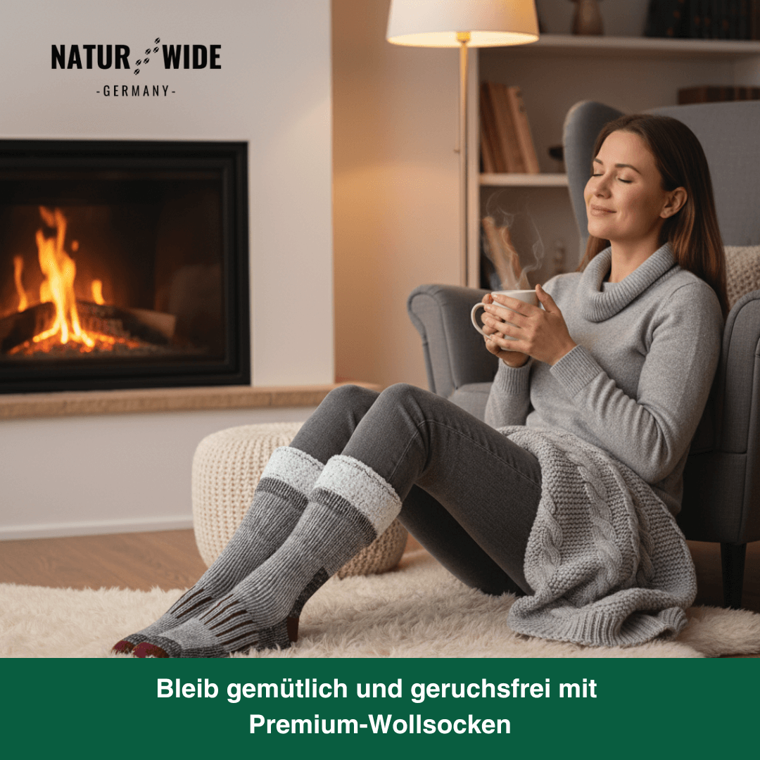Naturwide Merino Wolle Socken – 3er Set für Damen & Herren