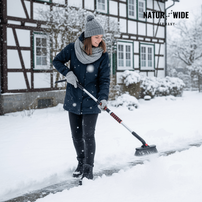 Teleskop Schneeschaufel & Eiskratzer – 2-in-1 Schneebürste
