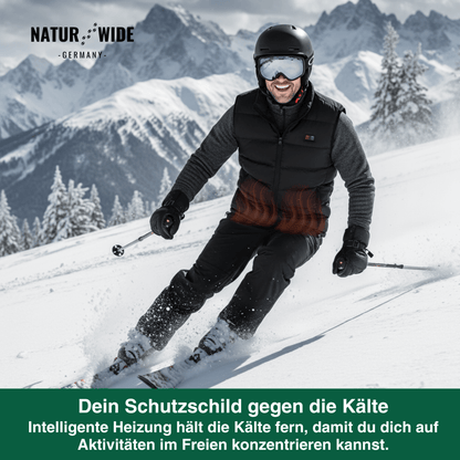 Beheizte Weste mit 9 Heiz-Zonen – Ultraleicht, USB-betrieben & ideal für Outdoor-Abenteuer