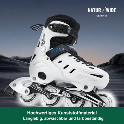 Verstellbare Inline Skates – Leuchtrollen (Kinder & Erwachsene)