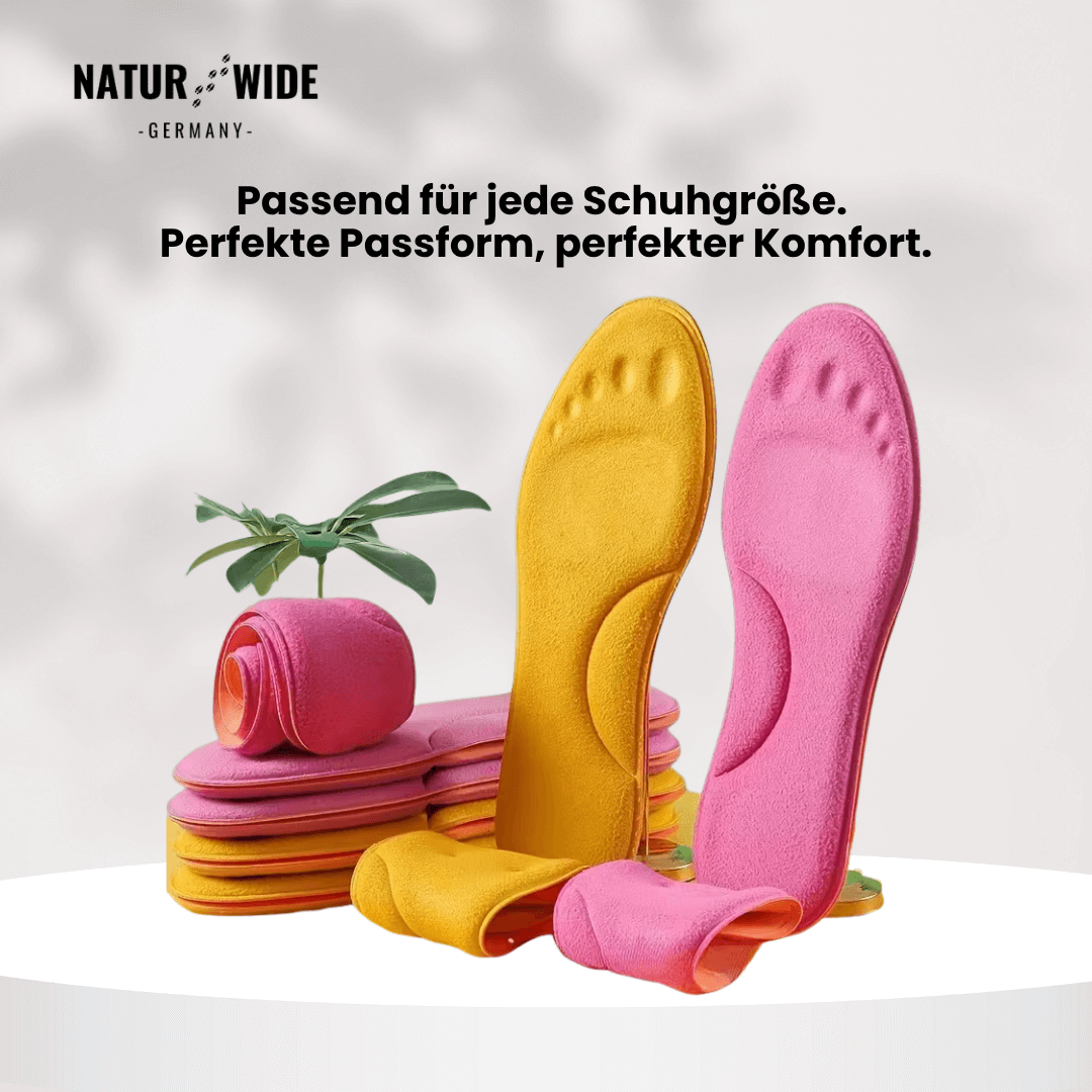 Winter Selbstheizende Thermo-Einlegesohlen – Memory Foam, Fell & extra warm