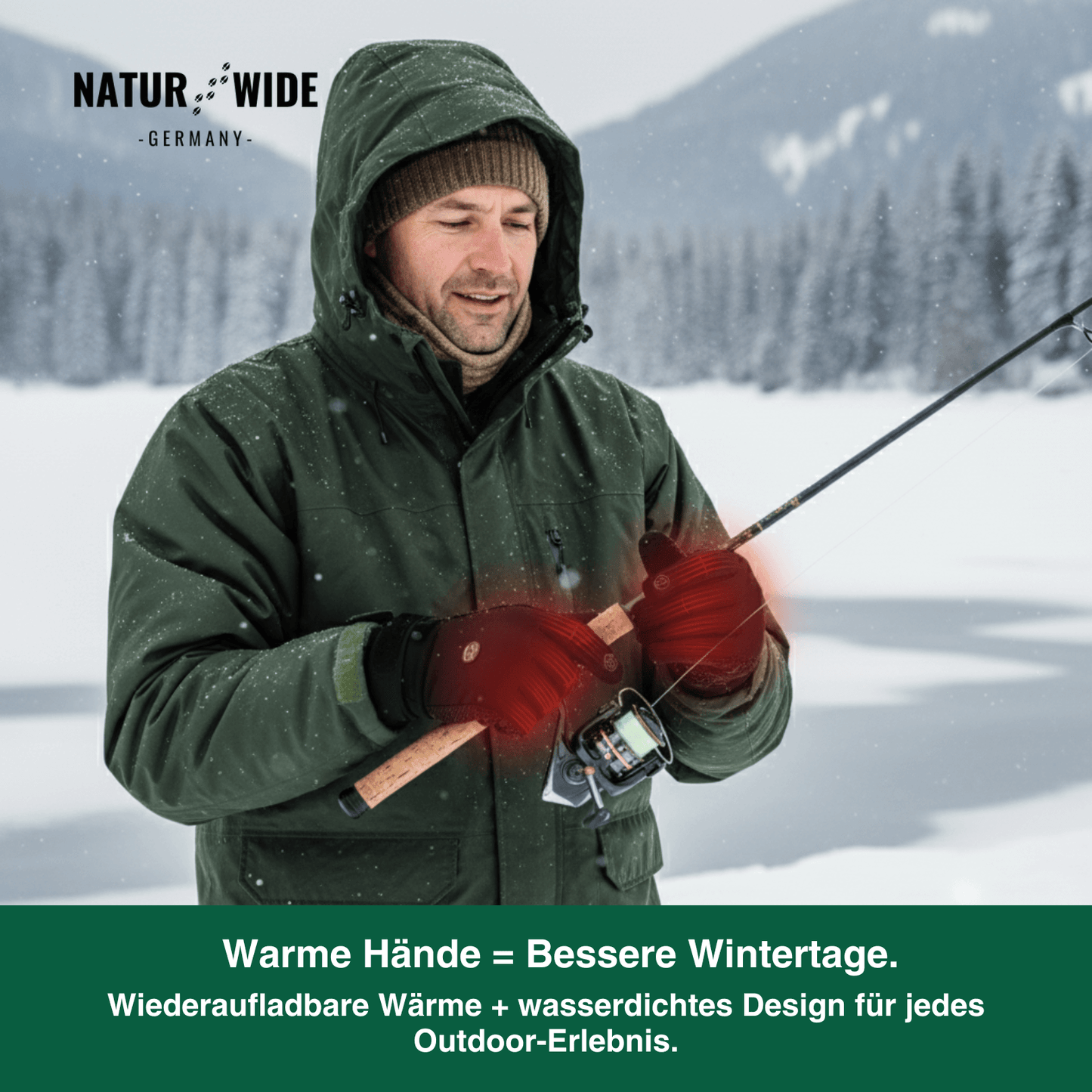 Beheizte Handschuhe (Powerbank-betrieben) –  Wasserdicht & Winddicht
