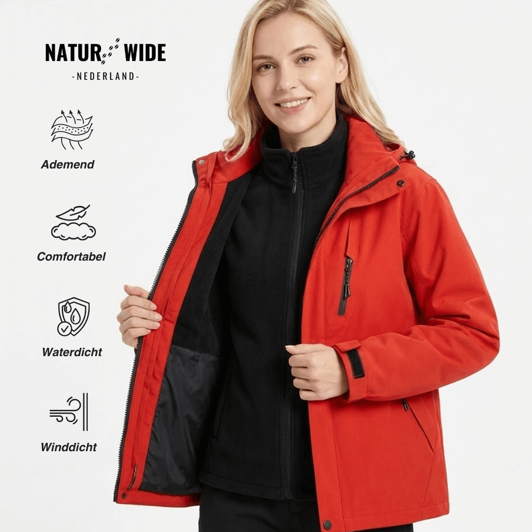 Waterdichte 3-in-1 regenjassen voor dames