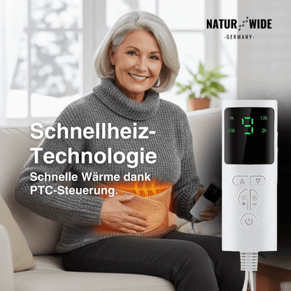 Elektrischer Heizgürtel Rücken – 9 Wärmestufen & Timer