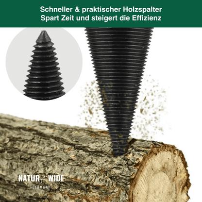 Brennholz-Spaltbohrer 32mm – Kegelspalter für Bohrmaschine