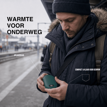 Handwarmer met dubbele verwarming – Oplaadbare zakwarmer