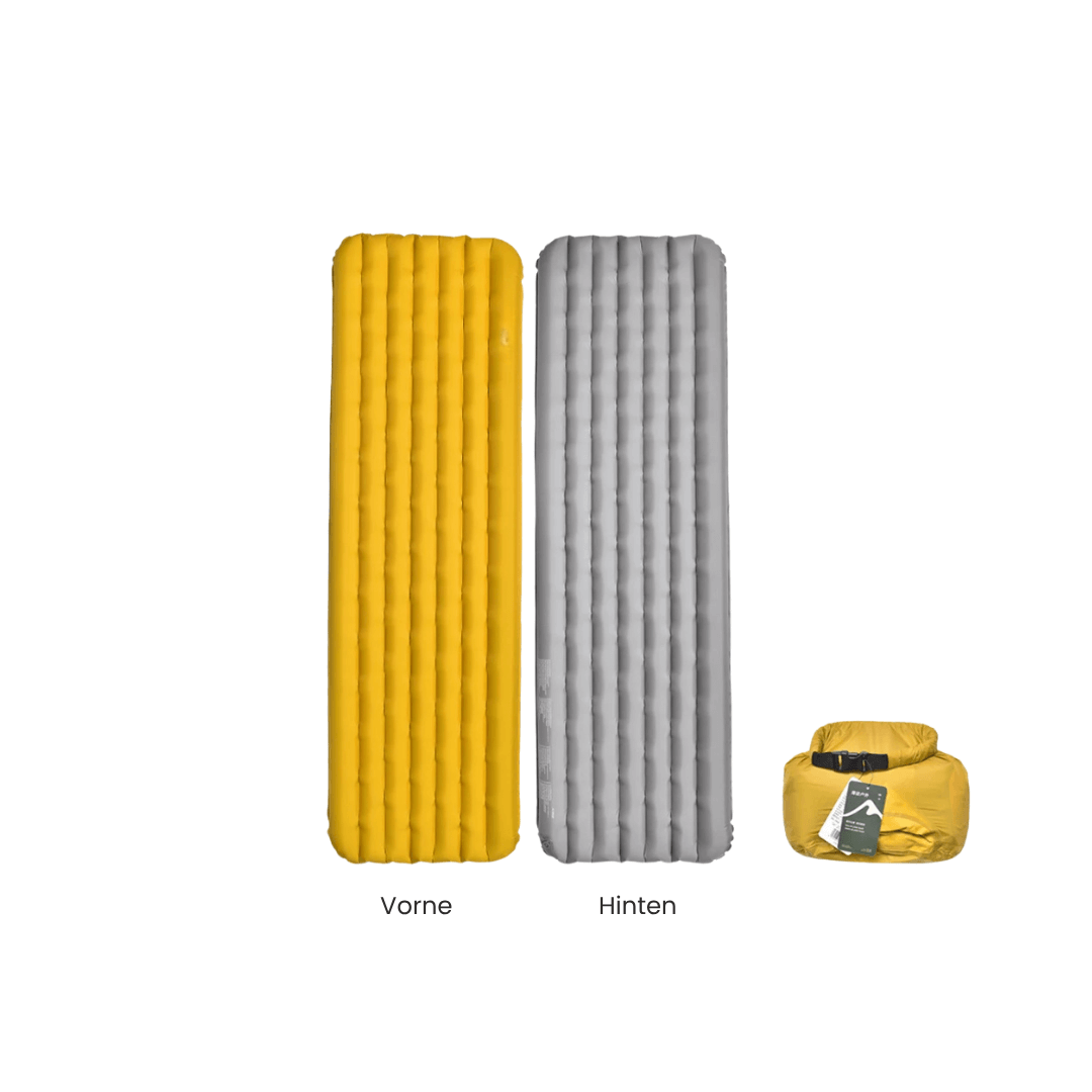 NaturWide Campingmatte 7.6R – Ultraleichte, selbstaufblasende Isomatte mit doppelter Stärke
