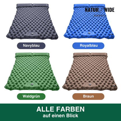 Ultraleichte kompakte 2 in 1 Isomatte – Ideal für jedes Abenteuer zu zweit.