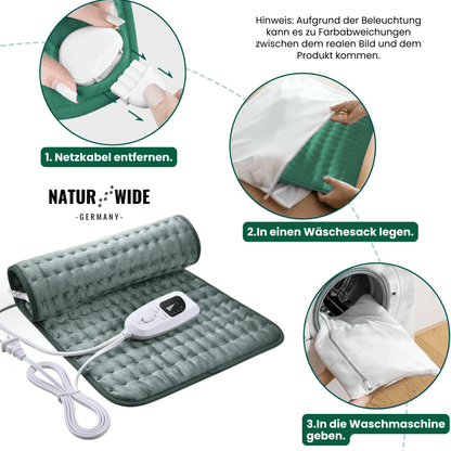 Elektrische Heizdecke – Wärmeauflage für Rücken, Bauch & Beine mit 6 Temperaturstufen