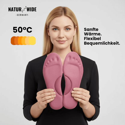 Winter Selbstheizende Thermo-Einlegesohlen – Memory Foam, Fell & extra warm