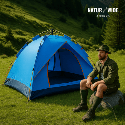 Naturwide Outdoor Zelt - Automatischer Aufbau in 3 Sekunden