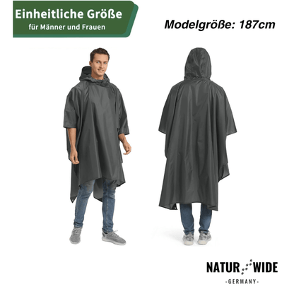 3 in 1 Regenponcho – Schutz für jede Wetterlage
