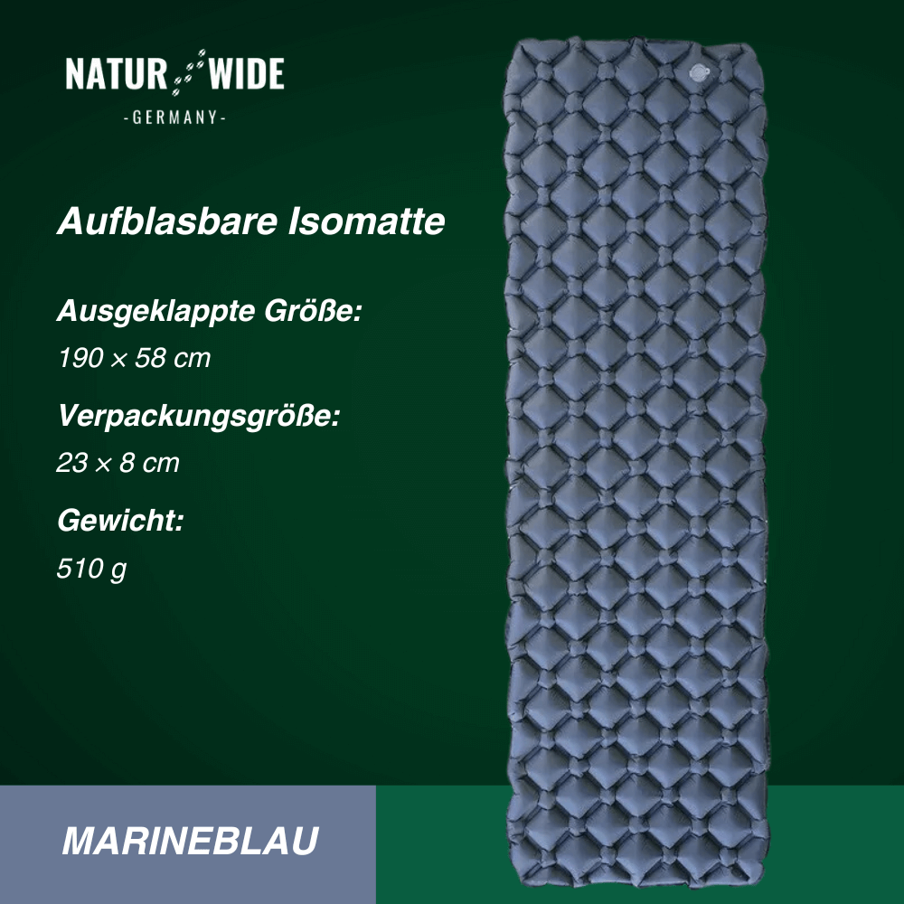 Ultraleichte Isomatte ohne Kopfstütze – Ideal für jedes Abenteuer unterwegs