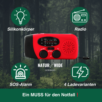 Notfall All in One Radio – Energie und Information in Blackout Notfällen