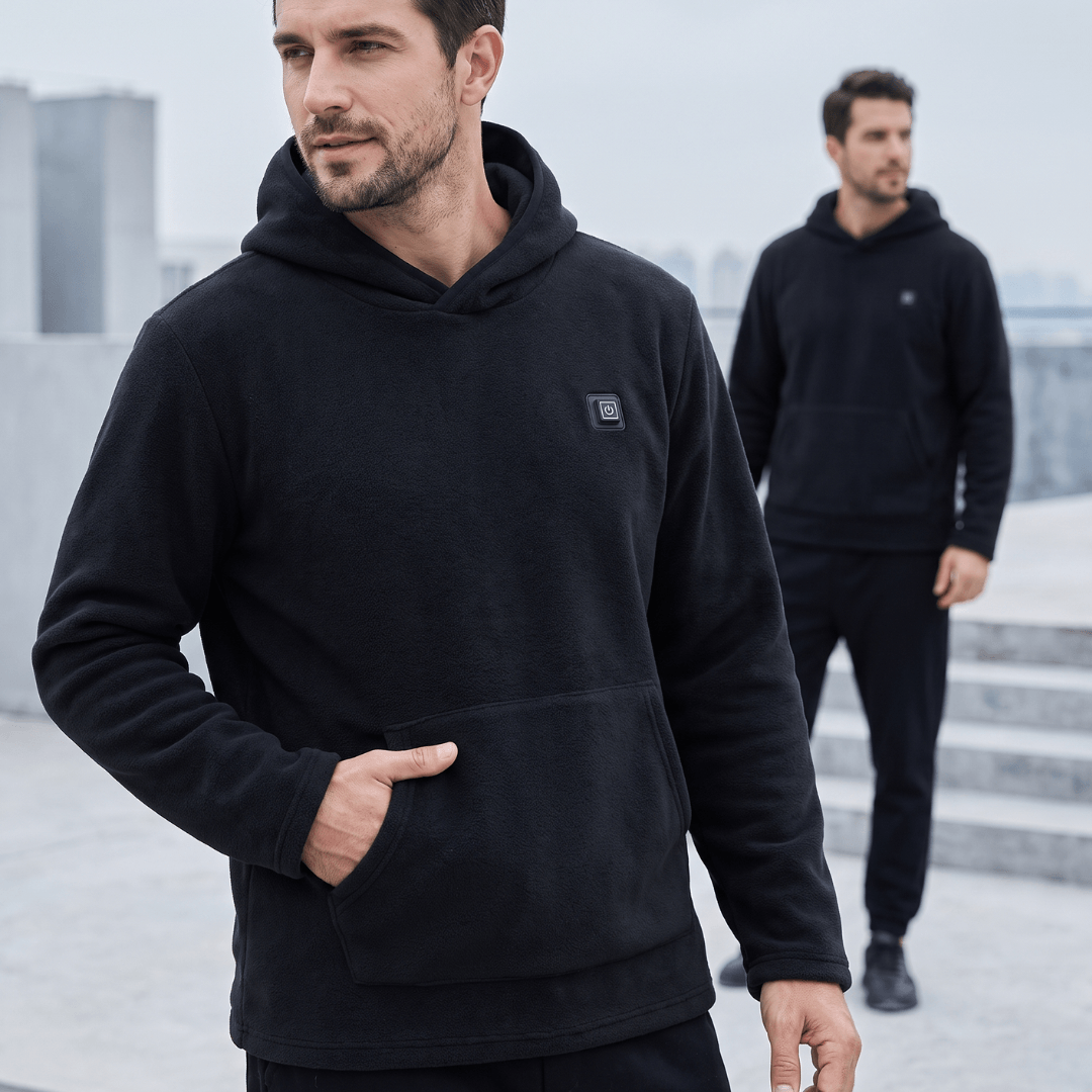 USB-verwarmde hoodie – Unisex hoodie met ritssluiting