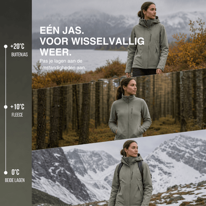 Waterdichte 3-in-1 regenjassen voor dames