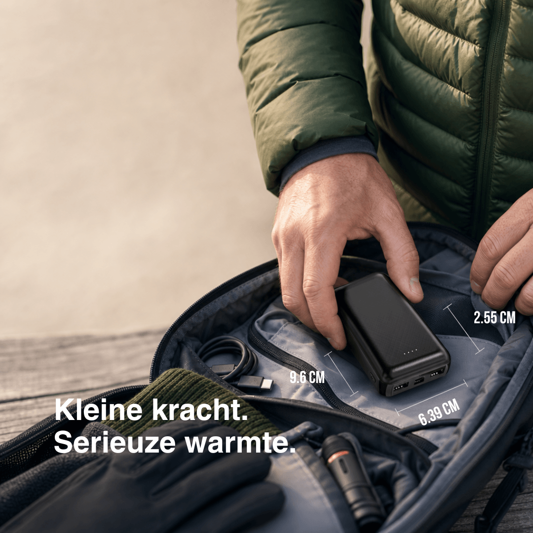 NaturWide Powerbank 5.000 mAh (5 V/2 A) – Voor verwarmde kleding