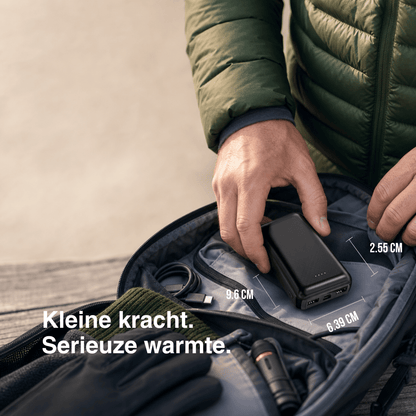 NaturWide Powerbank 5.000 mAh (5 V/2 A) – Voor verwarmde kleding