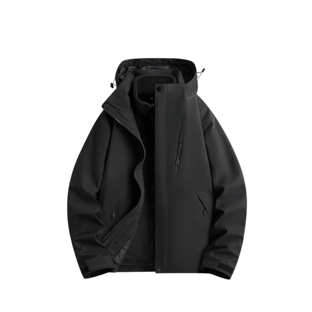 2-in-1 Ultraleichte Regenjacke & Fleecejacke für Frauen – Wind & wasserdicht