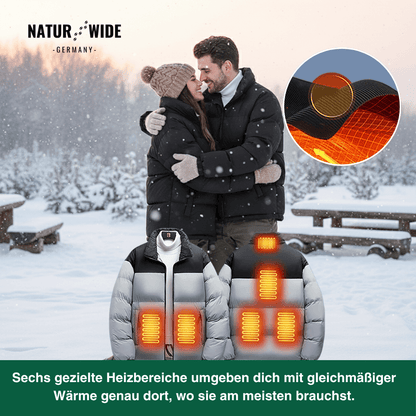 Beheizte Winterjacke – 6 Heiz-Zonen, wasserdicht & extra warm für Damen & Herren