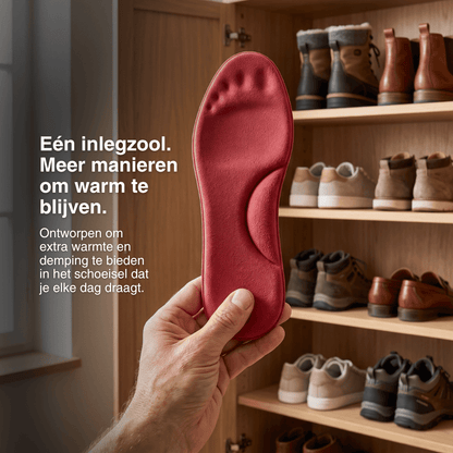 Zelfverwarmende thermo-inlegzolen voor de winter – traagschuim, bont en extra warm