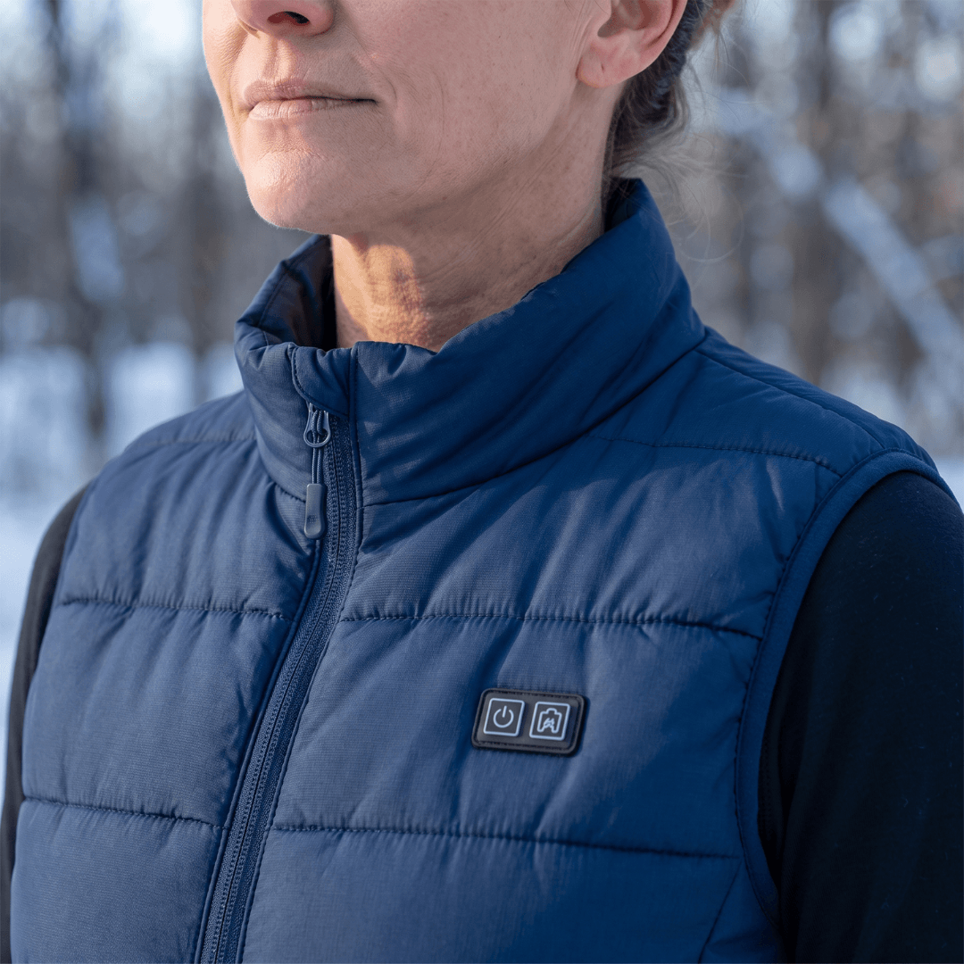 Verwarmende bodywarmer met 9 verwarmingszones – ultralicht, USB-aansluiting en ideaal voor gebruik buitenshuis.