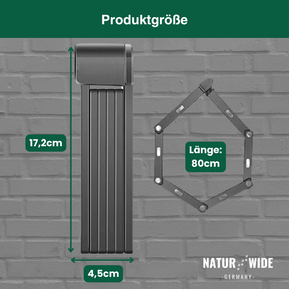 Klappschloss für Fahrrad & E-Scooter – Anti-Diebstahl
