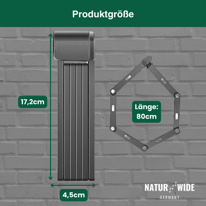 Klappschloss für Fahrrad & E-Scooter – Anti-Diebstahl