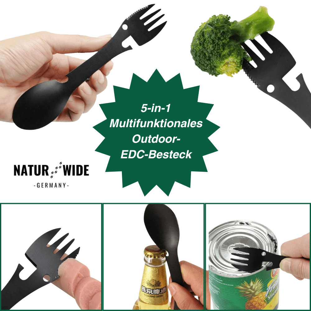 5-in-1 vielseitiges Outdoor-Besteck